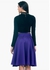 Faballey Scuba Sass Midi Skirt Purple Large