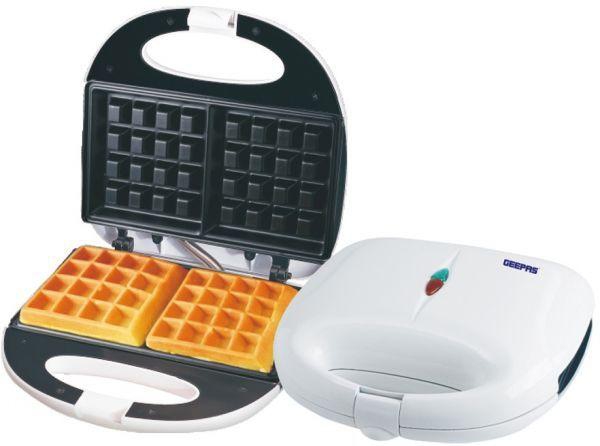 Geepas Electric White Waffle Maker, Gwm676