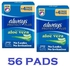 Always PROTECT PLUS Maxi Thick EXtra Long Sanitary Pads With Aloe Vera 48+8 PCS