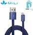 MiLi 8Pin MFI Lightning to USB Stylish Cable 1.2M (Blue)