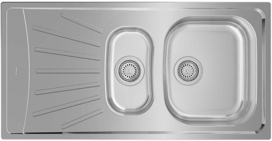 Teka Starbright Stainless Steel Inset Reversible Sink (50 x 98 cm)