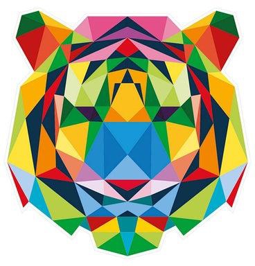 Origami Wall Sticker Multicolour 90x50cm