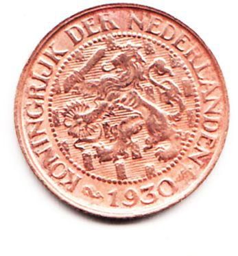 1 سنت دولة هولندا سنة 1930
