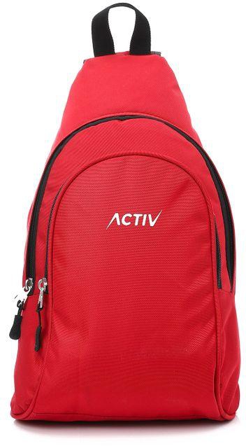 Activ Plain Pattern Front Pocket Cross-Body Bag - Red