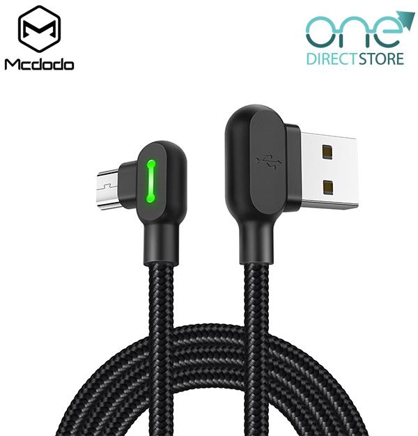 Mcdodo 90 Degree USB AM To Micro USB Cable 1.2M - CA577 (Black)