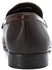 Robert Wood Pointed Slip On Shoes - Dark Brown