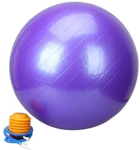 Purple color 65cm Exercise Fitness Aerobic Ball for GYM Yoga Pilates Pregnancy Birthing Swiss_ with two years guarantee of satisfaction and quality