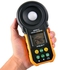 HYELEC MS6612 Portable Digital Anemometer Handheld LCD Electronic Wind Speed Air Volume Measuring Meter Backlight-Yellow