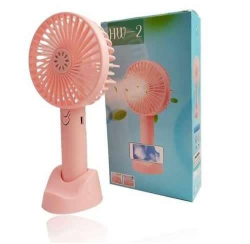 Mini Rechargeable Hand Fan With Stand