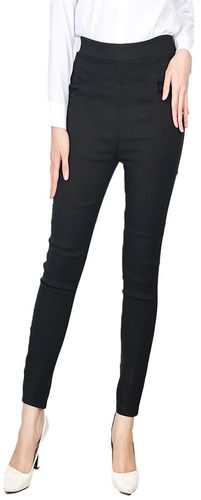 Kime Women L-8XL Long Pants Plus Size [P8860] - 9 Sizes (Black)