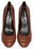 Jorcel Block Heel Pump Shoes for Women - Brown EU Sizes 36 to 42 BROWN 36