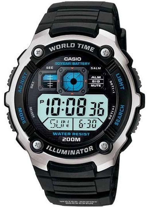 Casio Casio AE-2000W-1A Digital World Time Man's Sports 200m Resin Watch