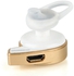 Bluetooth Wireless Mini Stereo Snail Shape In-Ear Earbud Headphone Gold