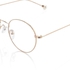 Elegant Eyewear Metal Frame - Stylish Unisex Glasses - Gold