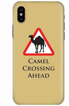 Polycarbonate Slim Snap Case Cover Matte Finish For Apple iPhone X Camel Crossing