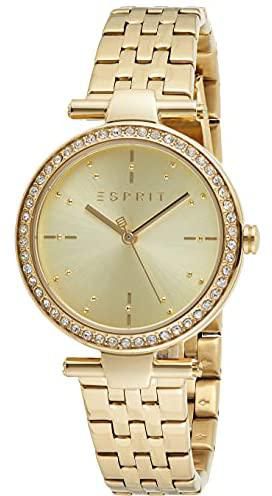 ESPRIT Women's Fashion Quartz Watch - ES1L153M1035; Golden