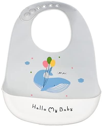 Mix and max baby bib silicone shape whale
