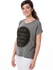 Vero Moda Didie Print T-Shirt For Women - Xs, Medium Gray Melange