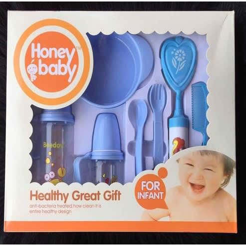 Honey Baby Feeding Set - Blue