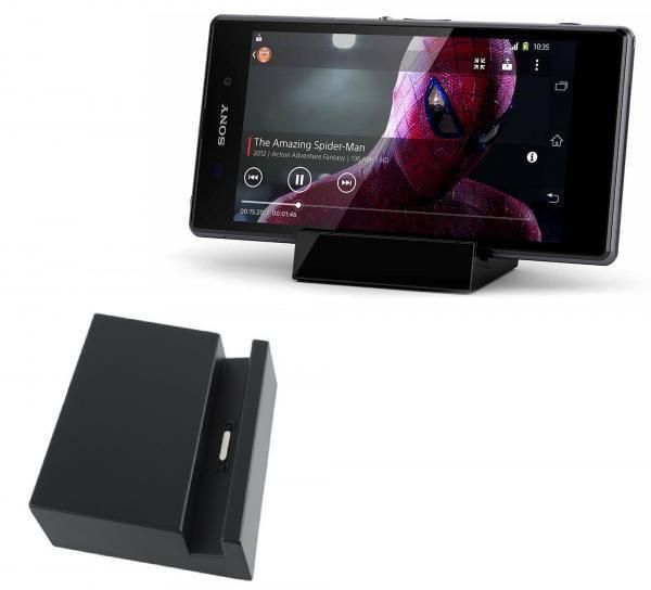 Desktop Dock Charger Station for Sony Xperia Z1 L39h and Xperia Z Ultra [Black]
