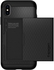Spigen iPhone X Crystal Wallet cover / case - Black - Card slider