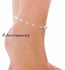 O Accessories Anklet Crystal Transparent _silver