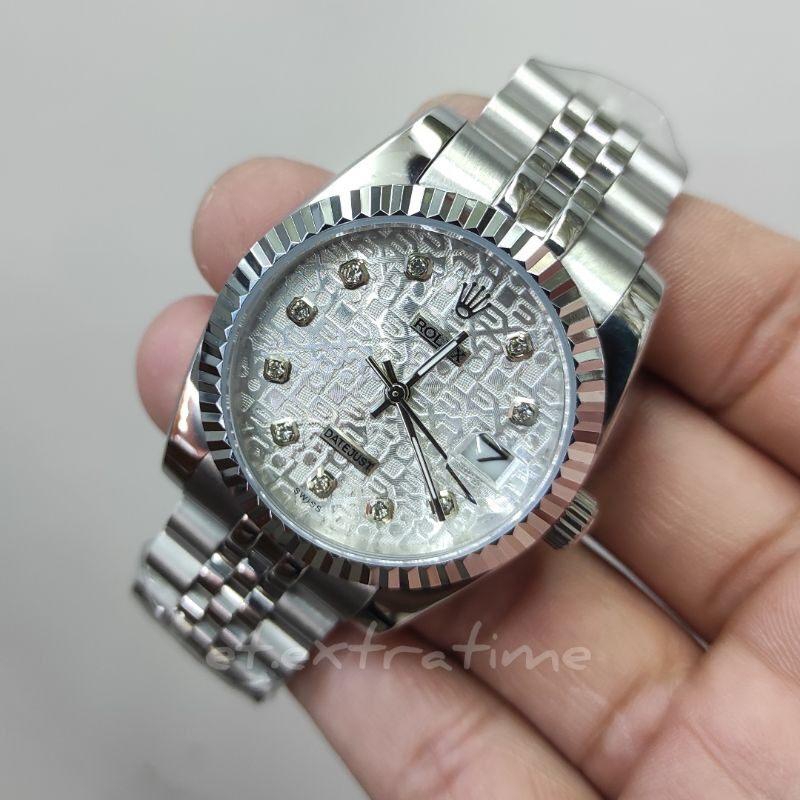 Rolex Luxury Automatic Men's Watch (Silver)