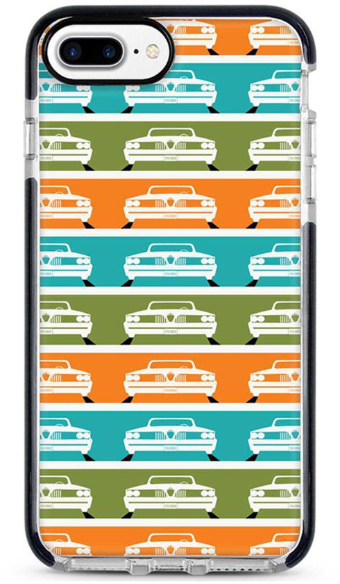 Protective Case Cover For Apple iPhone 7 Plus Retro Muscle Car Full Print