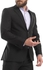 Esla Slub Black Regular Fit Classic Suit