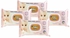 Carrefour Scented Baby Wipes With Aloe Vera White 56 Wipes Pack of 4