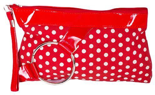 Fashion Women Travel Insert clutch bag Organiser-red