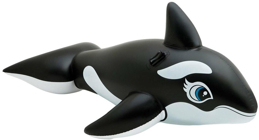 Intex Whale Ride-On Inflatable Pool Floats 58561EP Black