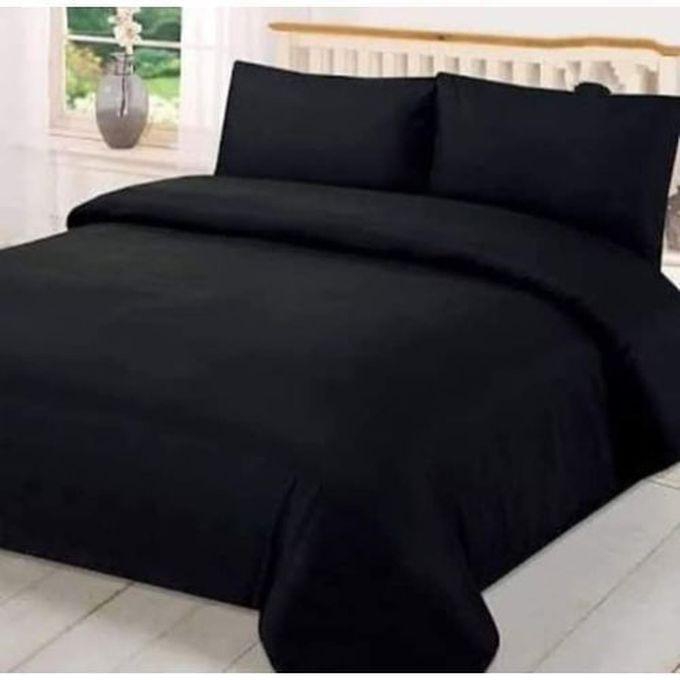 Quality Duvet With Bed Spread And Pillow - Black