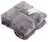 Fashion Fleece Throw Blanket -grey