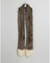 ASOS Extra Long Faux Fur Scarf With Contrast Ends - Brown