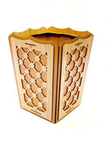 Generic Wooden Tissue Box & Basket
