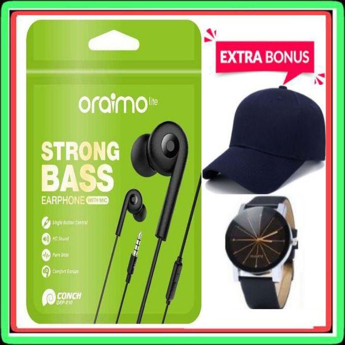 Oraimo // Strong Bass, HD Sound Earphone+ GIFTS