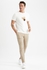 Defacto Man Modern Fit Crew Neck Short Sleeve Smart Casual Knitted T-Shirt