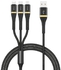 Wiwu Elite 3 in 1 Cable 1.2m Black