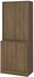 TONSTAD Storage combination w sliding doors - brown stained oak veneer 82x47x201 cm