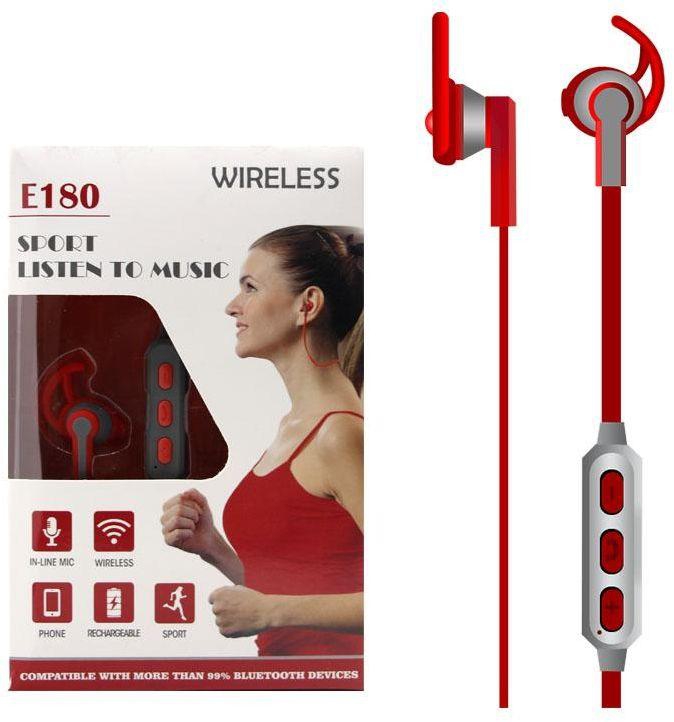Margoun Sports Running Hands-free E180 Headphone in Red