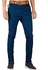 Soft Khaki Trouser Stretch Slim Fit Casual - Navy Blue