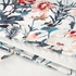 GRODTÅG Duvet cover and pillowcase - white/floral patterned 150x200/50x80 cm