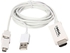 2.5m MHL Micro USB To HDMI HDTV Cable Adapter For Galaxy Note 4 S5 (White)
