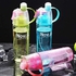 2 in 1 Spray Sports Water Bottle Misting & Drinking Spray Keeps Cool Convenient with handle for Outdoor Cooling Bodybuilding