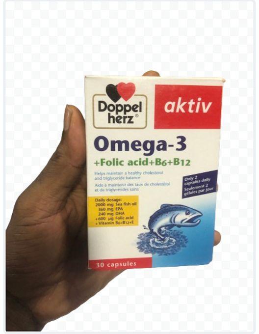 Doppelherz aktiv Omega 3 For Healthy Living ( Includes Folic Acid, B6 And B12 )