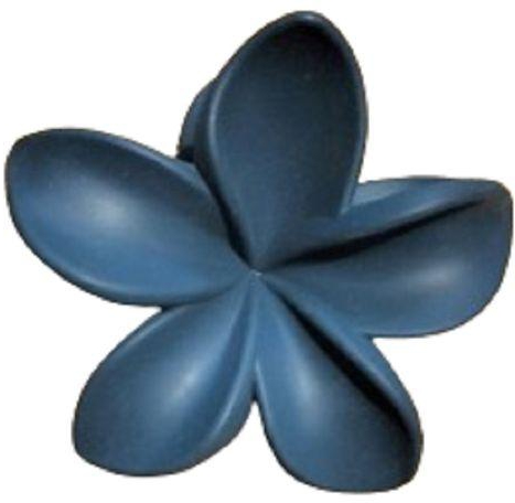 DARK BLUE JASMIN FLOWER HAIR CLAW CLIP