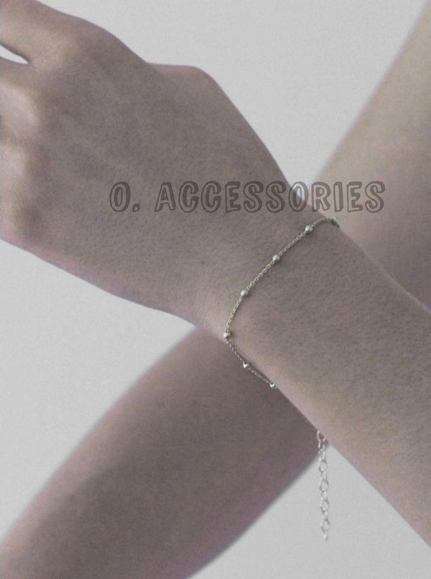 O Accessories Bracelet Silver Metal _balls Chain Silver