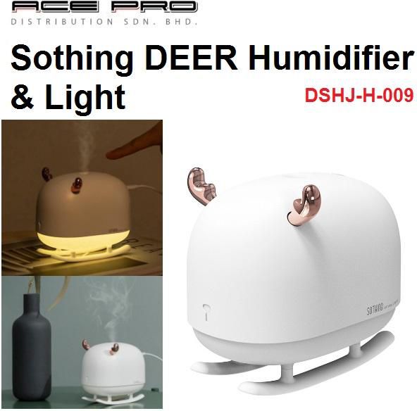 Sothing Deer Humidifier &amp; Light Mini Portable USB Cable Charge Air Purifier
