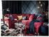 LEIKNY Cushion cover, black/multicolour, 50x50 cm - IKEA